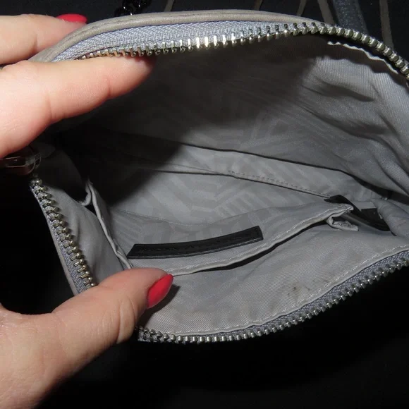 Rebecca Minkoff Gray Crossbody Bag with Chain Strap and Tassels - Picture 6 of 6